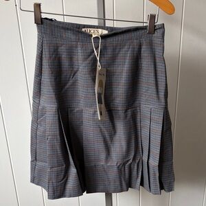Women’s Alice’s Pig Blue Plaid Women's Skirt “Dusty’s Drop” Size 2